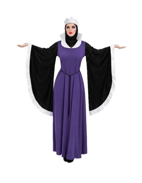 Costume regina strega delle nevi di alta qualità, ideale per il Carnevale, feste a tema ed eventi speciali.